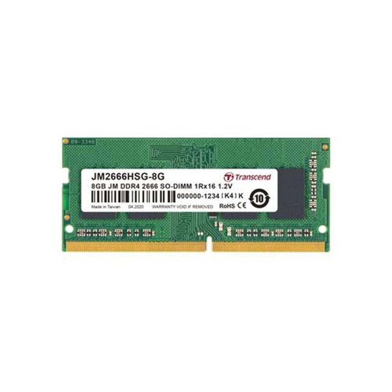 Transcend JetRam geheugenmodule 8 GB 1 x 16 GB DDR4 2666 MHz