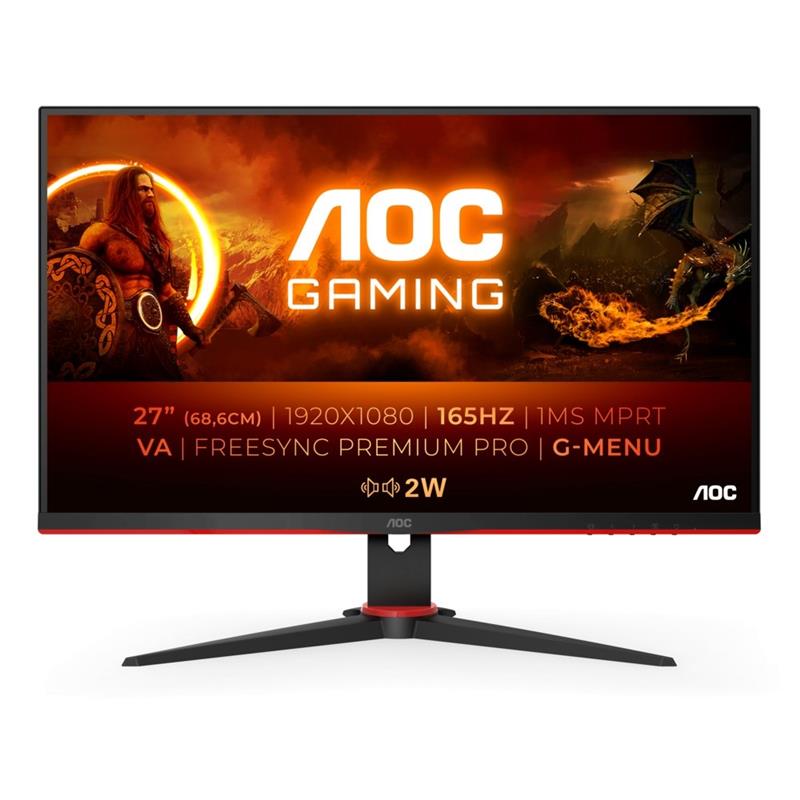 AOC 27G2SAE/BK computer monitor 68,6 cm (27) 1920 x 1080 Pixels Full HD LED Zwart, Rood