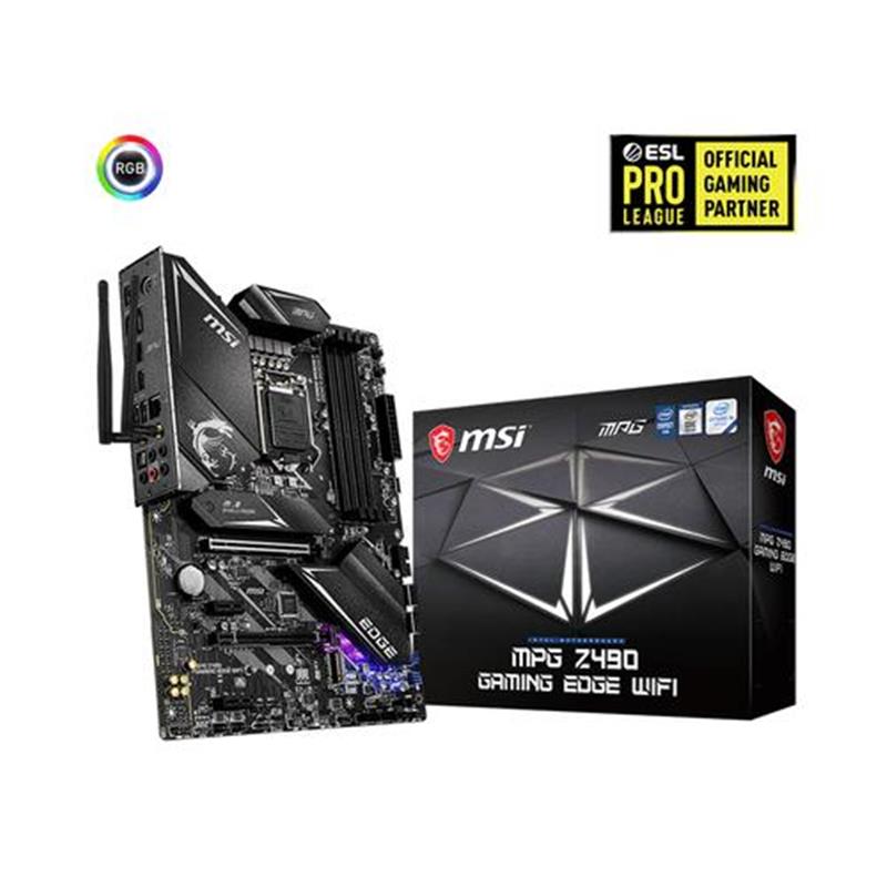 MSI MPG Z490 GAMING EDGE WIFI moederbord Intel Z490 LGA 1200 ATX