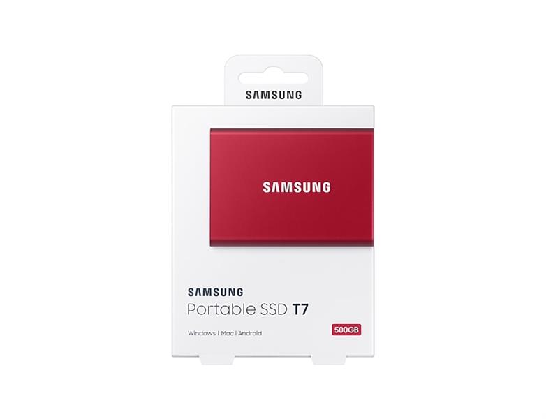 Samsung T7 500 GB Rood