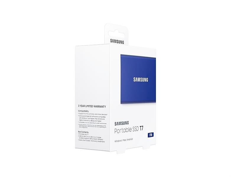 Samsung T7 1000 GB Blauw