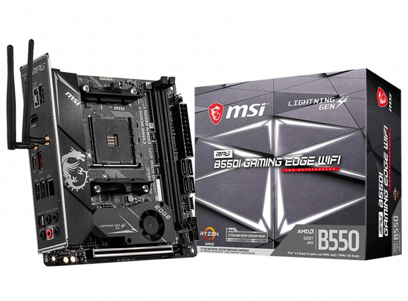 MSI MPG B550I Gaming Edge WiFi Socket AM4 mini ITX AMD B550