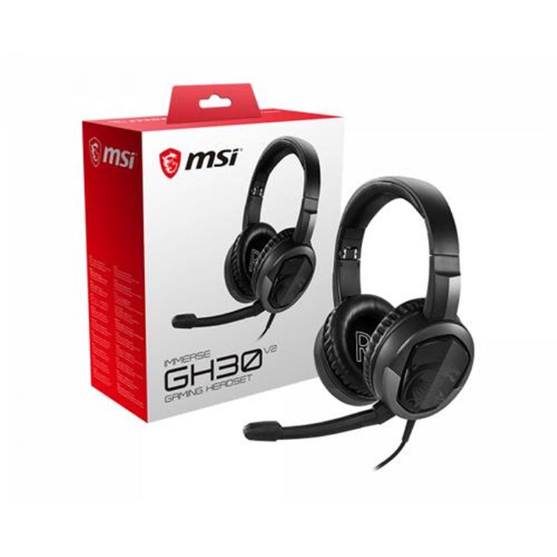 MSI Immerse GH30 V2 Headset Hoofdband Zwart 3,5mm-connector