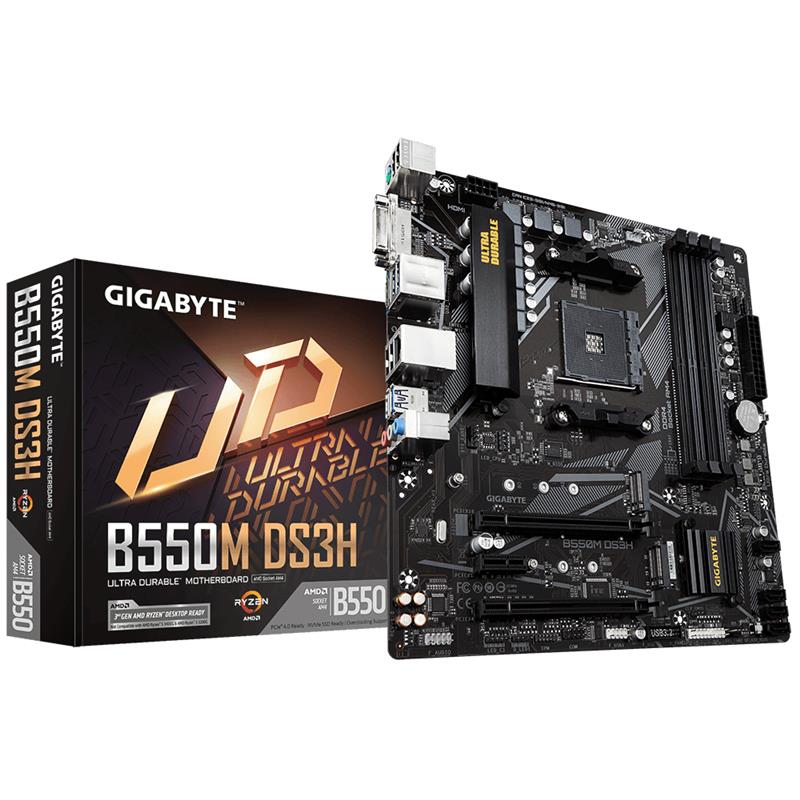 Gigabyte B550M DS3H Socket AM4 Micro ATX AMD B550