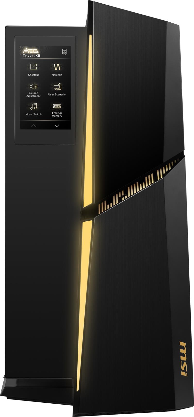 MSI MEG Trident X2 13NUI-004EU Intel® Core™ i9 i9-13900KF 64 GB DDR5-SDRAM 2 TB SSD NVIDIA GeForce RTX 4090 Windows 11 Home Desktop PC Zwart