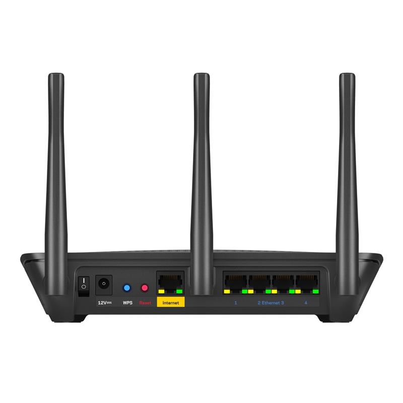 Linksys EA7500V3 draadloze router Gigabit Ethernet Dual-band (2.4 GHz / 5 GHz) Zwart