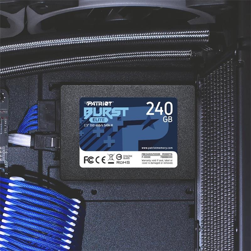 Patriot BURST ELITE SSD 240GB 2 5 SATA3 450MB s TRIM