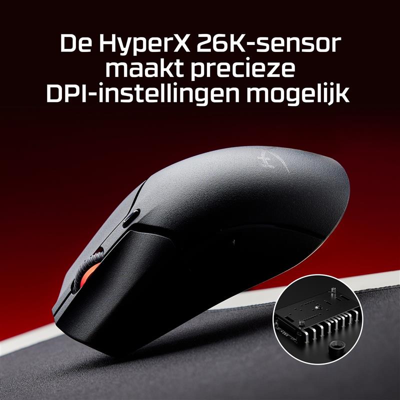 HP HyperX Pulsefire Haste 2 Mini - draadloze gaming muis (zwart)