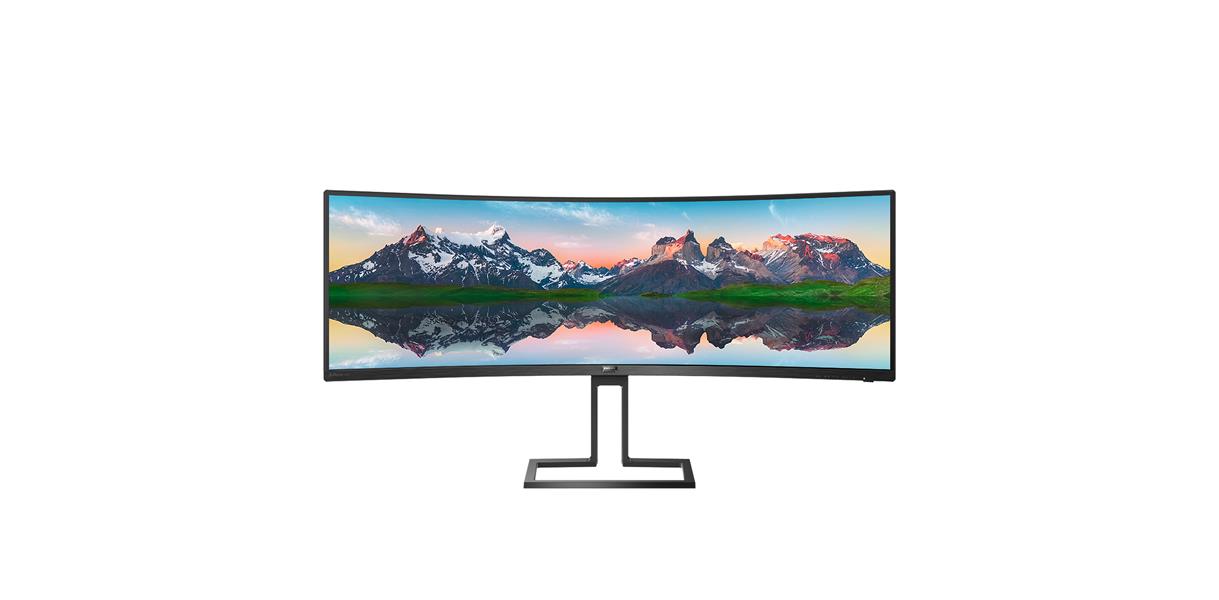 Philips 498P9/00 computer monitor 124,5 cm (49"") 5120 x 1440 Pixels LCD Zwart