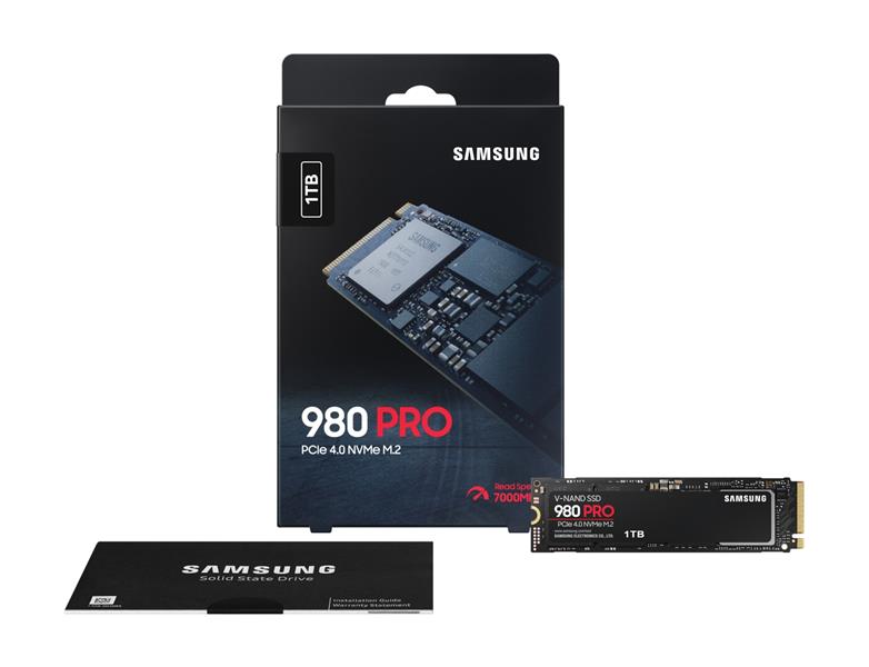 Samsung 980 PRO M.2 1000 GB PCI Express 4.0 V-NAND MLC NVMe