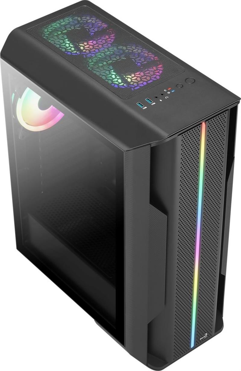 Aerocool Splinter Duo ATX micro-ATX RGB/GAMING Gehard Glas