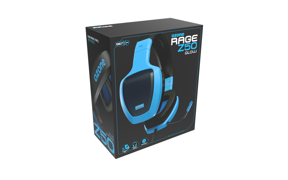 Ozone Rage Z50 Glow Blue Gaming Headset