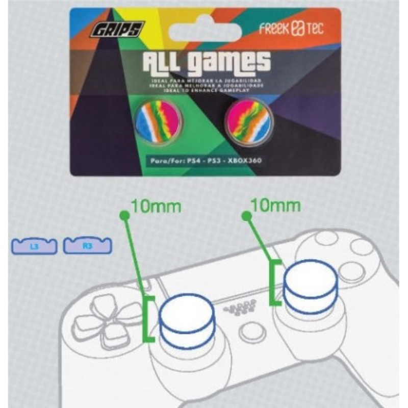 Thumb Grips All Games - Geschikt voor de PS4 PS3 en Xbox 360 - Gekleurd
