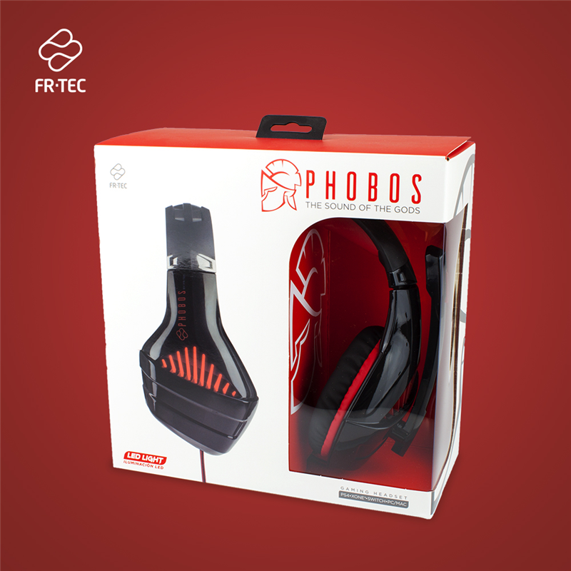 FR-TEC PHOBOS LED Gaming Headset PlayStation 4 Nintendo Switch Xbox One - PC - Switch OLED