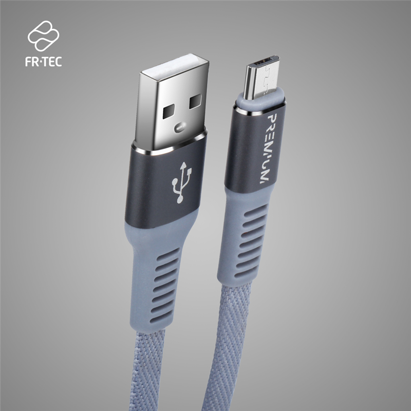 FR-TEC FT0025 USB-kabel 3 m USB 2.0 USB A Micro-USB B Blauw