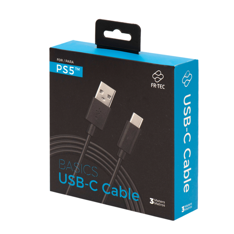 FR-TEC FT0029 USB-kabel 3 m USB A USB C Zwart