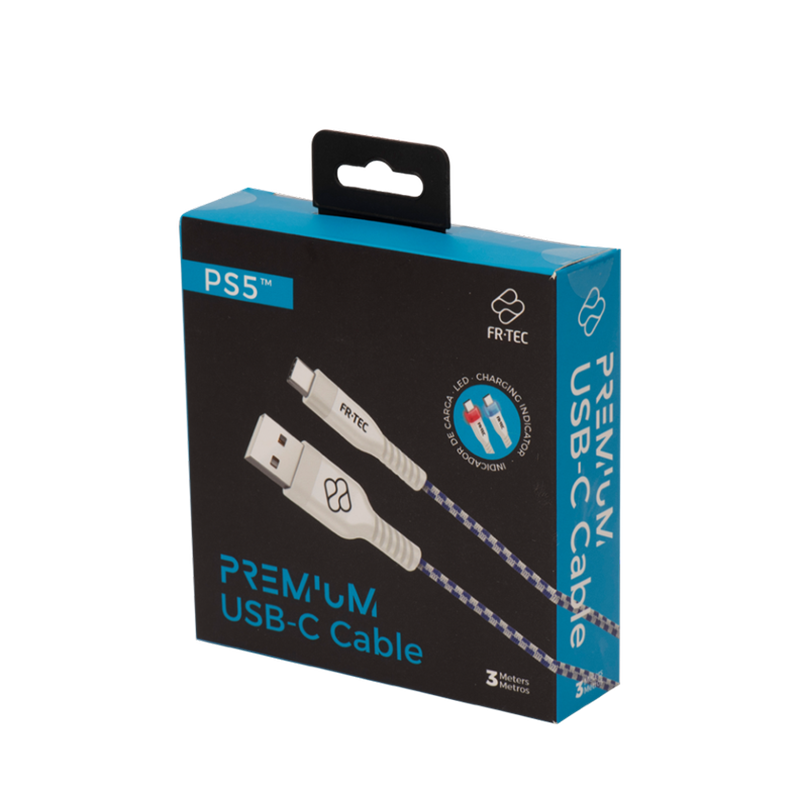 FR-TEC FT0030 USB-kabel 3 m USB 2.0 USB A USB C Wit