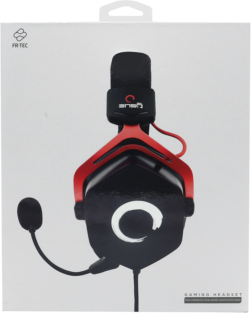 FR-TEC Enso Headset Bedraad Hoofdband Gamen Zwart, Rood