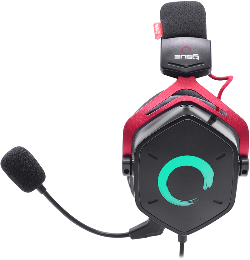 FR-TEC Enso Headset Bedraad Hoofdband Gamen Zwart, Rood