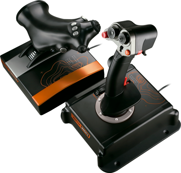 Raptor Mach 1 Joystick en Throttle combo voor PC vluchtsimulatie Games