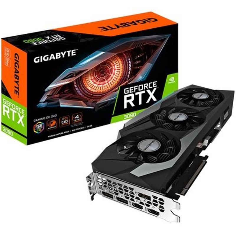 Gigabyte GV-N3090GAMING OC-24GD videokaart NVIDIA GeForce RTX 3090 24 GB GDDR6X