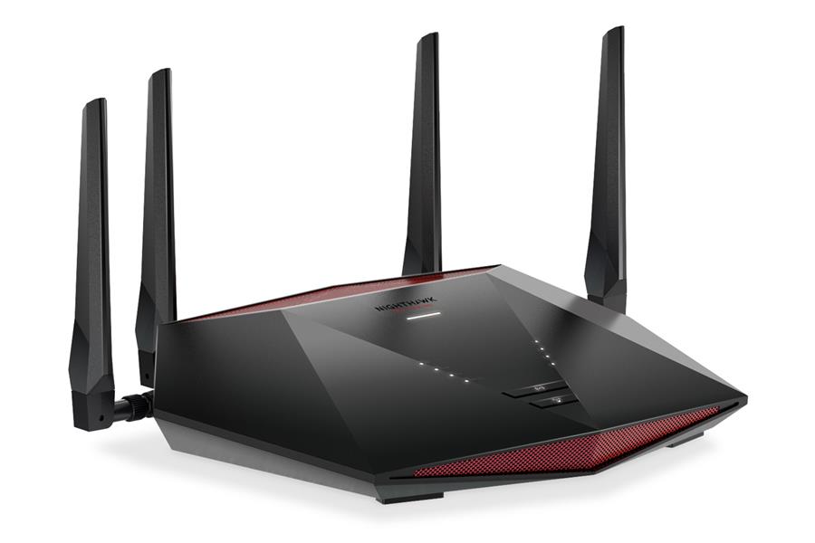 Netgear XR1000 Nighthawk WiFi 6 Gaming Router draadloze router Dual-band (2.4 GHz / 5 GHz) Gigabit Ethernet Zwart