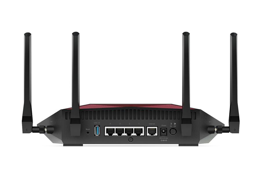 Netgear XR1000 Nighthawk WiFi 6 Gaming Router draadloze router Dual-band (2.4 GHz / 5 GHz) Gigabit Ethernet Zwart