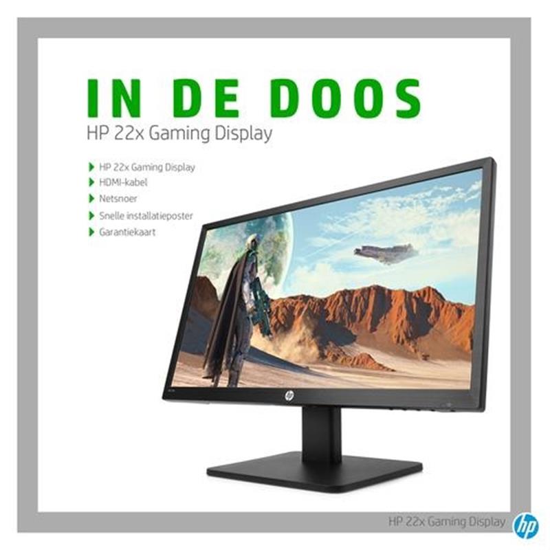 HP 22x 54,6 cm (21.5"") 1920 x 1080 Pixels Full HD Flat