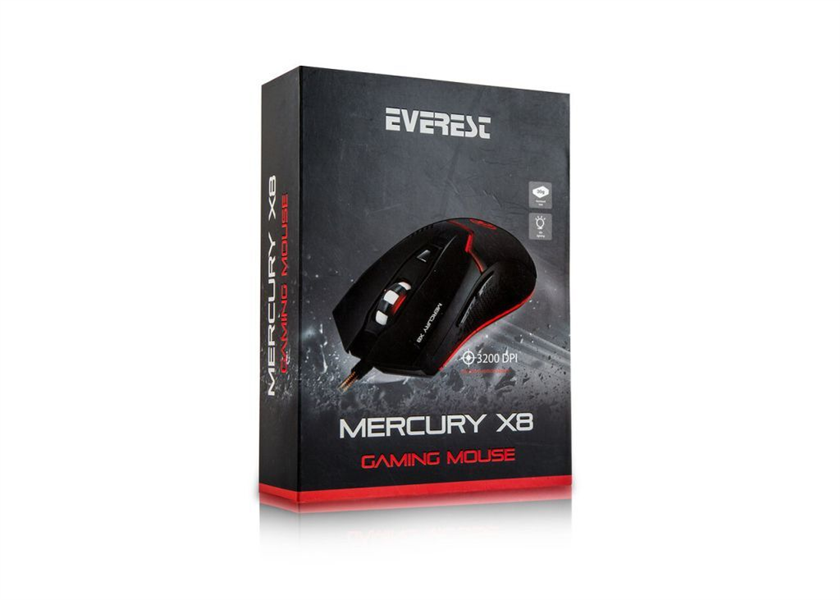 Everest Mercury X8 optische gaming muis