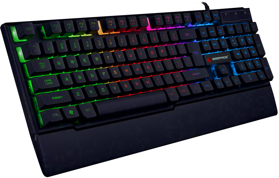 Rampage Gaming Toetsenbord KB-R66 - Rainbow achtergrond verlichting - US Layout - USB