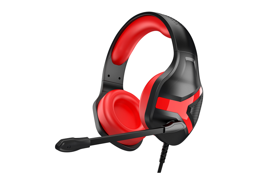 Rampage RM-X1 PYTHON Gaming Headset met 3.5mm jack aansluiting - Zwart/Rood