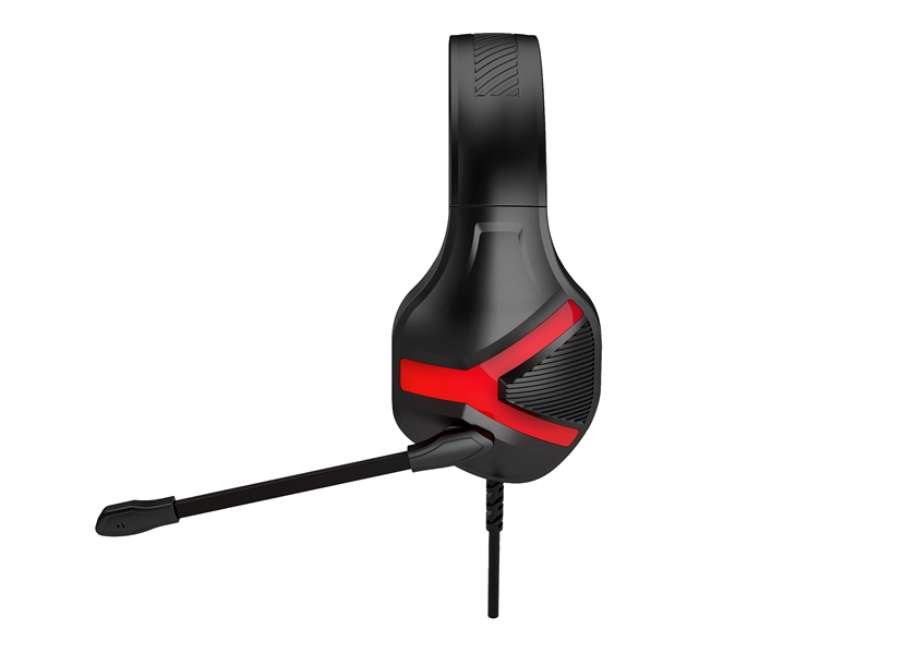 Rampage RM-X1 PYTHON PC Gaming Headset met 3.5mm jack aansluiting - Zwart/Rood