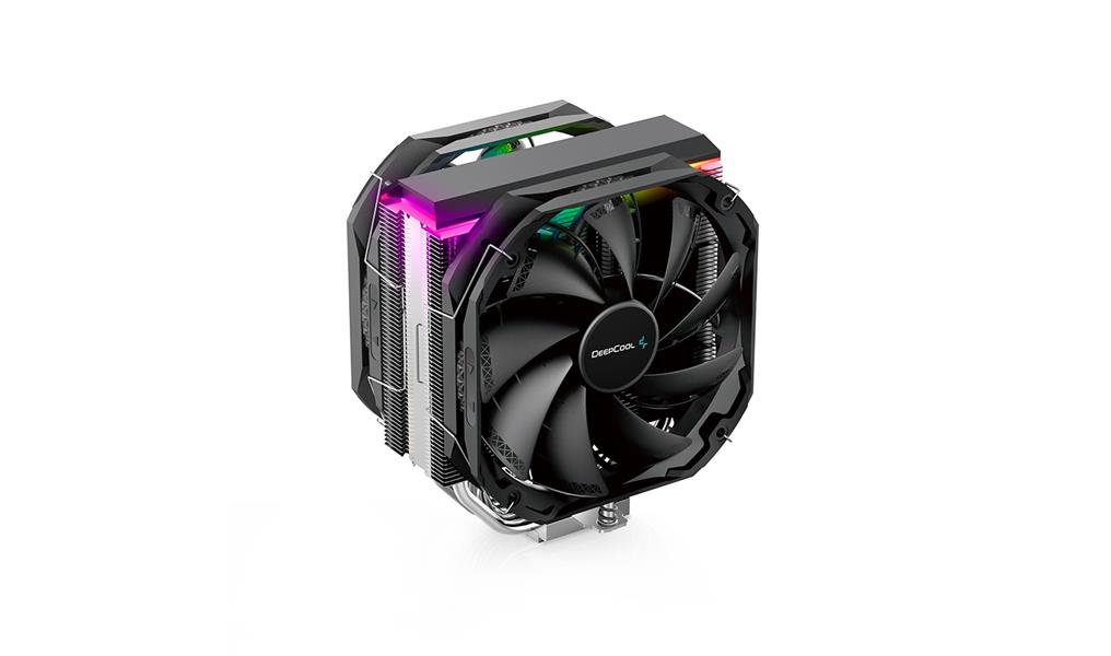 DeepCool AS500 5x Heat Pipe ARGB Single Tower CPU Air Cooler 1x 140mm FDB Bearing PWM High Performance Fan Intel: LGA2066 2011-v3 2011 1700 1200 1151 