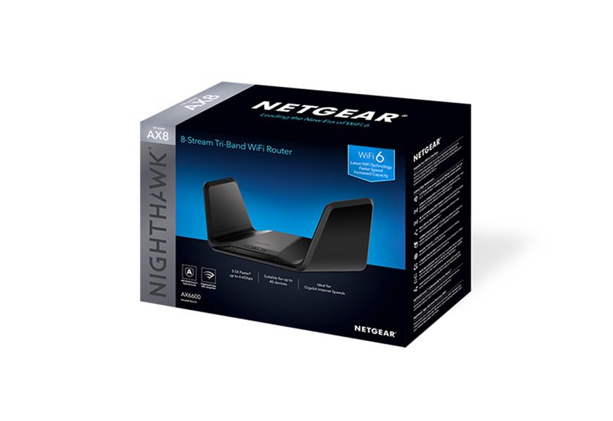 Netgear RAX70 Nighthawk draadloze router Gigabit Ethernet Tri-band (2.4 GHz / 5 GHz / 5 GHz) Zwart