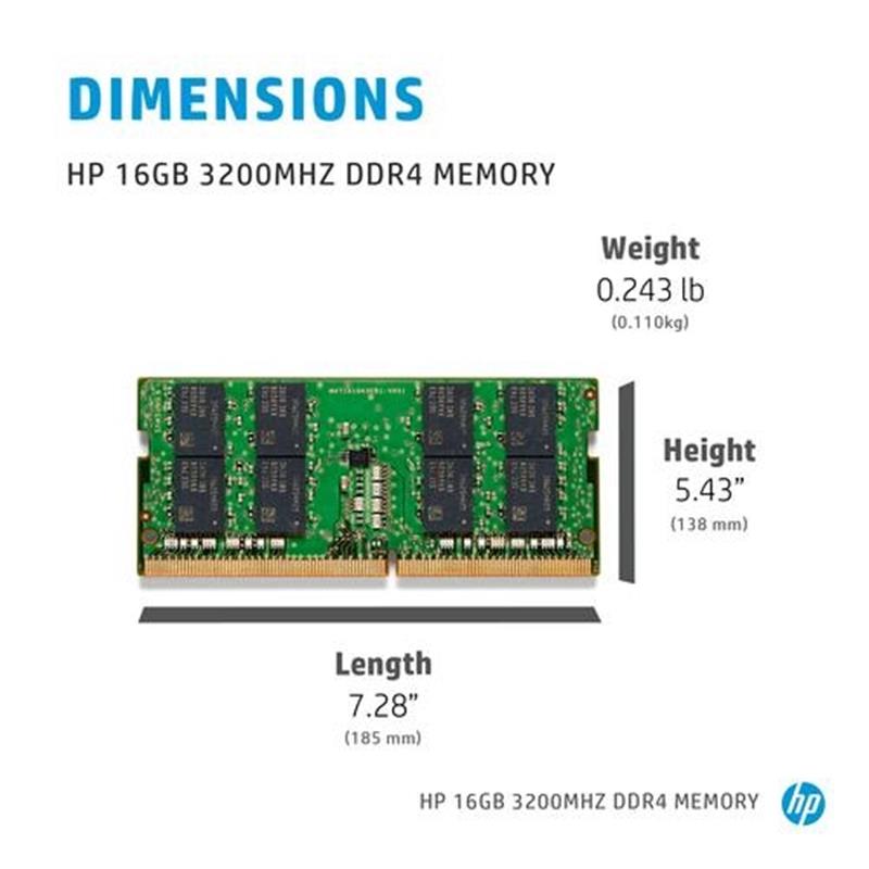 HP 286J1AA geheugenmodule 16 GB 1 x 16 GB DDR4 3200 MHz