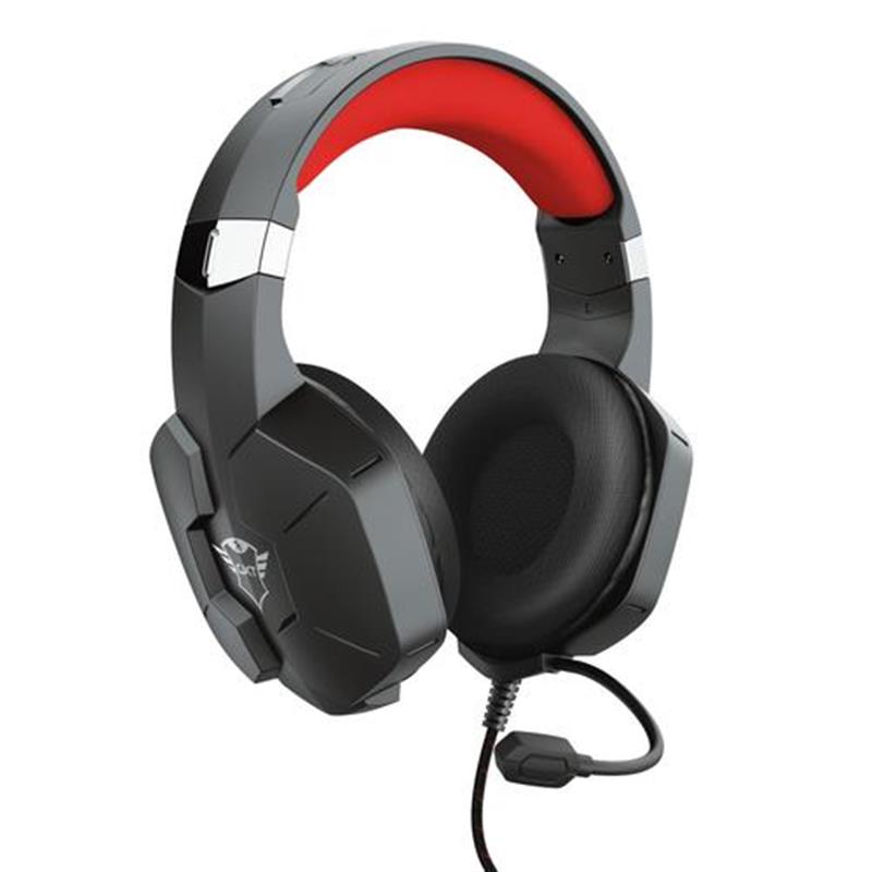 Trust GXT 323 Carus Headset Hoofdband 3,5mm-connector Zwart, Rood