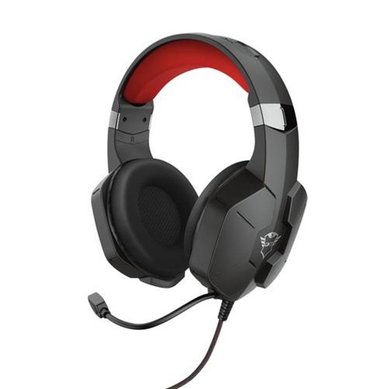 Trust GXT 323 Carus Headset Hoofdband 3,5mm-connector Zwart, Rood