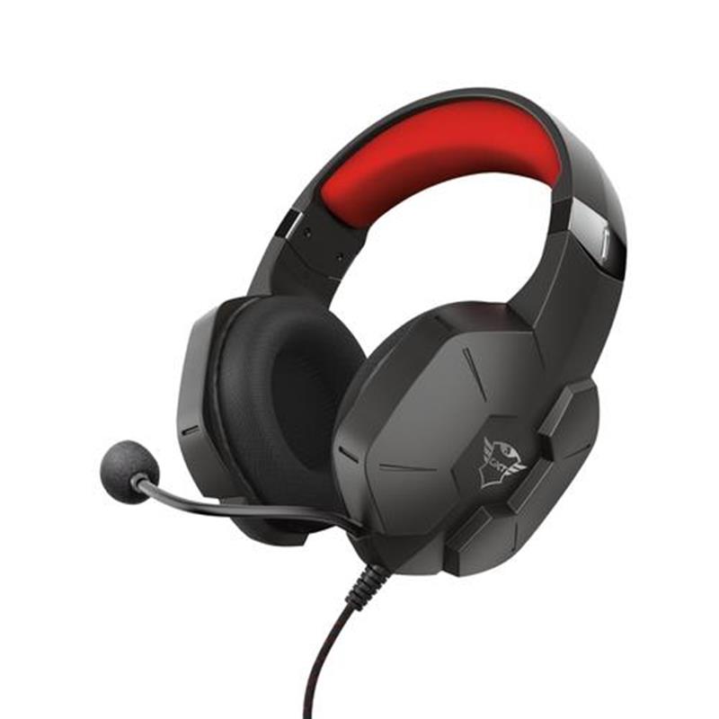 Trust GXT 323 Carus Headset Hoofdband 3,5mm-connector Zwart, Rood