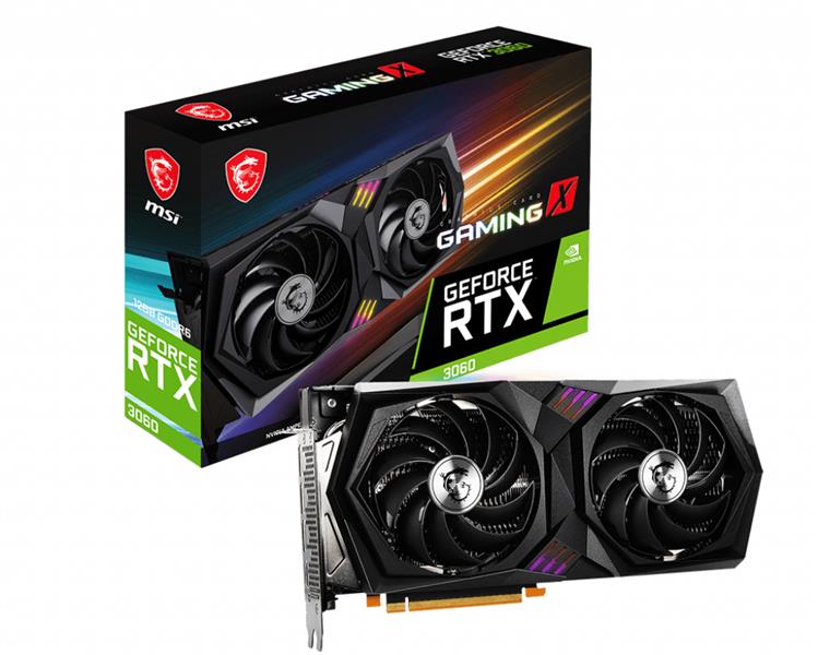 MSI GeForce RTX 3060 GAMING X 12G NVIDIA 12 GB GDDR6