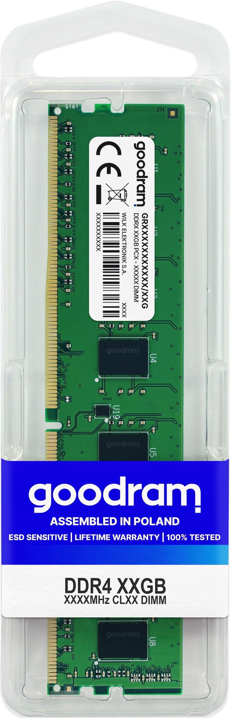 GOODRAM DDR4 16GB PC 2666 CL19 GoodRam Single Rank retail