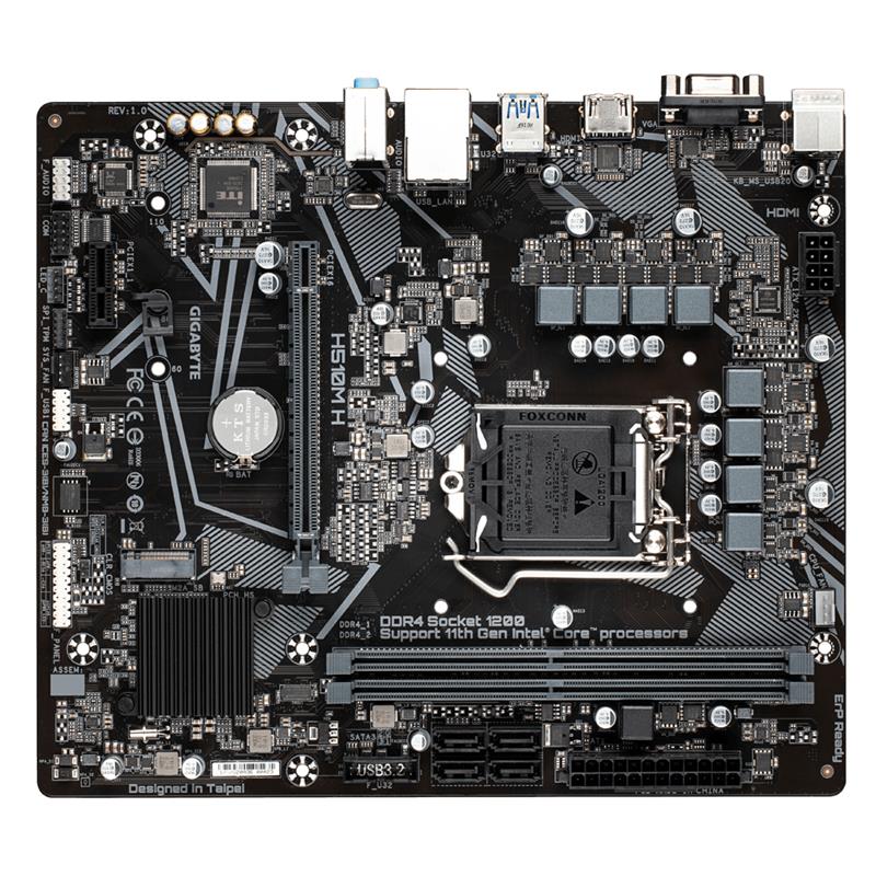 Gigabyte H510M H moederbord Intel H510 Express LGA 1200 micro ATX