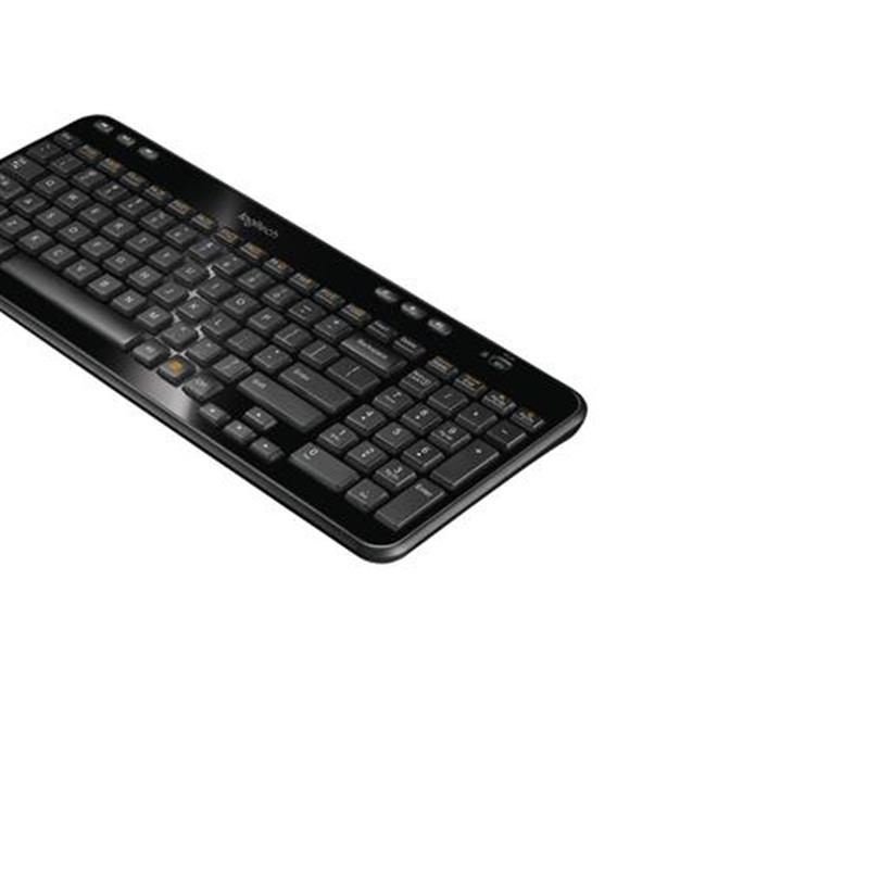 Logitech K360 toetsenbord RF Draadloos QWERTY Nederlands Zwart