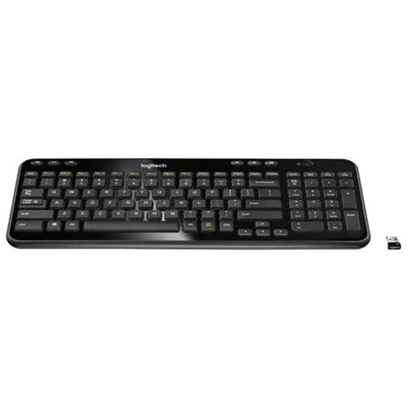 Logitech K360 toetsenbord RF Draadloos QWERTY Nederlands Zwart