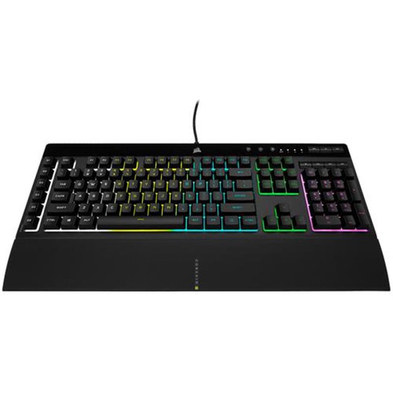 COR K55 RGB PRO Gaming Keyboard BacklitZoned RGB LED Rubberdome