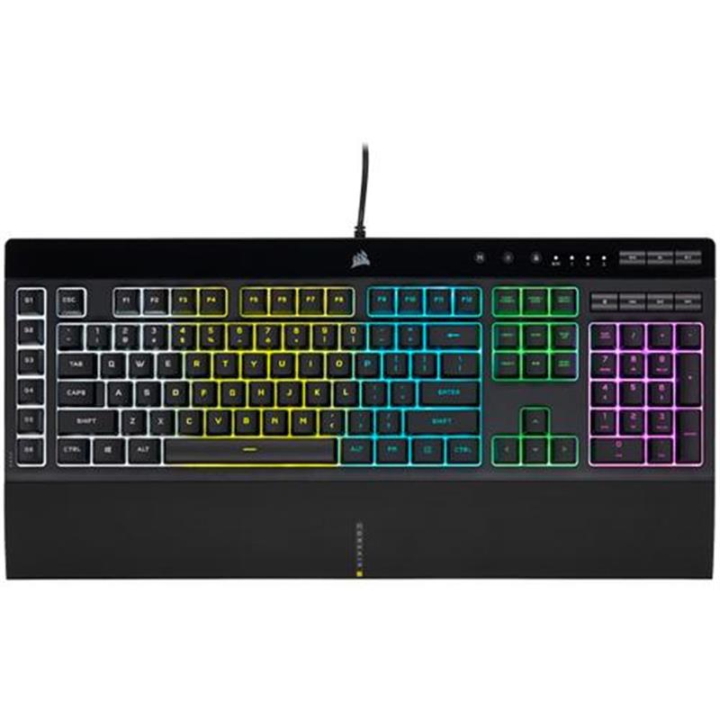 Corsair K55 RGB PRO toetsenbord USB Zwitsers Zwart