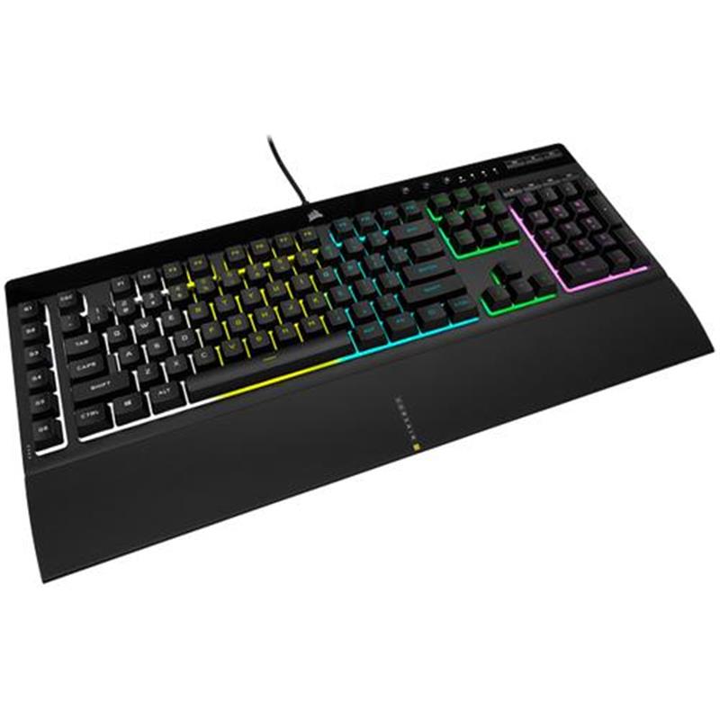 COR K55 RGB PRO Gaming Keyboard BacklitZoned RGB LED Rubberdome