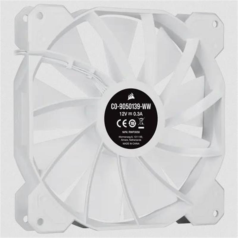 Corsair White SP140 RGB ELITE 140mm Fan 2p