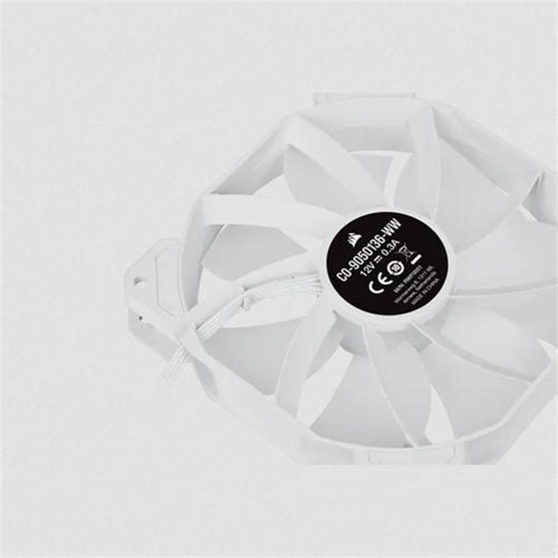 Corsair White SP120 RGB ELITE 120mm Fan 1p