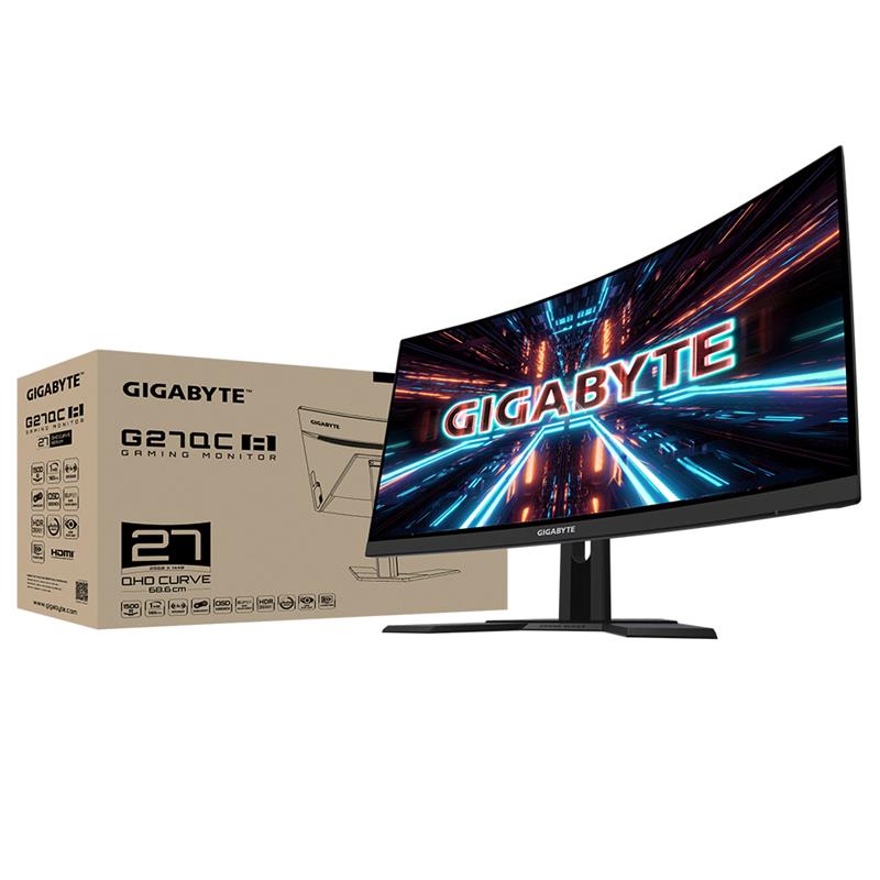 Gigabyte G27QC A computer monitor 68,6 cm (27"") 2560 x 1440 Pixels 2K Ultra HD LED Zwart