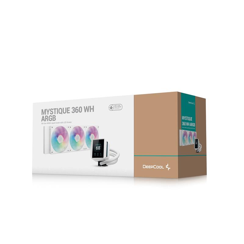 DeepCool Mystique 360 WH ARGB Processor Alles-in-één vloeistofkoeler 12 cm Wit 1 stuk(s)